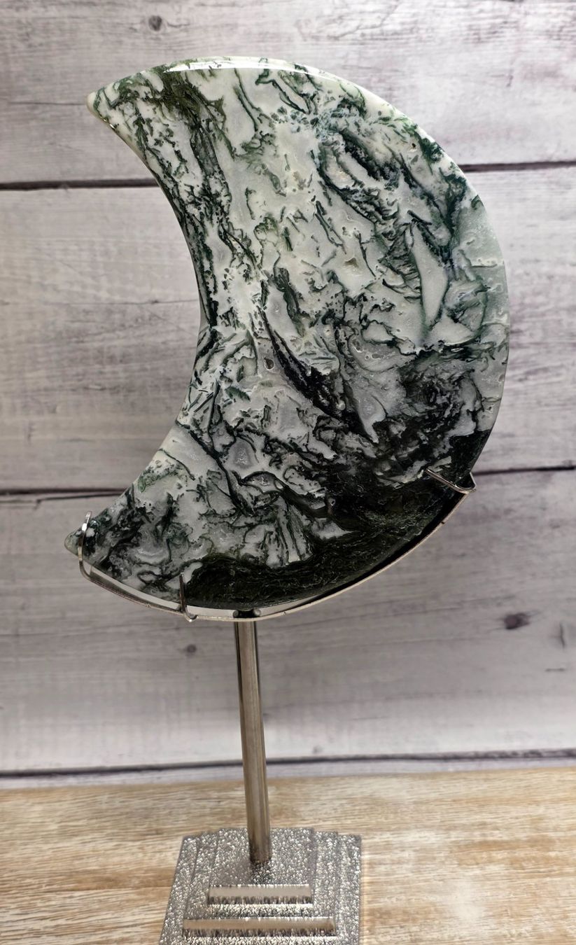 Minerali & Pietre curative: Grosser Moosachat Mond 440g – Nuovo (secondo la descrizione) da Matzingen venduto da Shay_Crystalz 2
