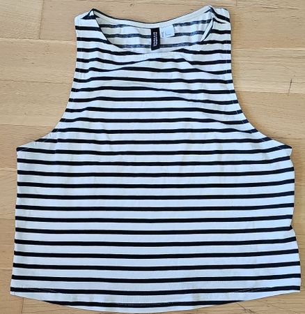 Débardeur rayé H&M, taille L - Idéal pour l'été!