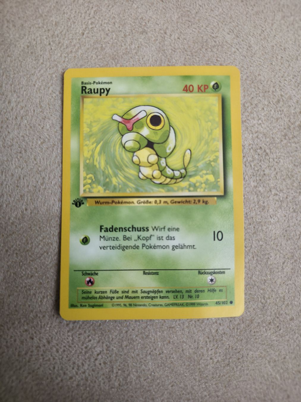Raupy First Edition Pokemon Base Set NM Boosterfrisch (Neu (gemäss ...