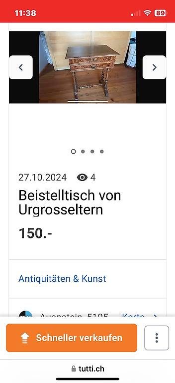 Tables: Urgrossmutter s Tischli – D'occasion à Auenstein par Carolli 2