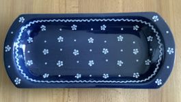 Servierplatte, Gmundner Keramik, 35x15x3.5 cm,