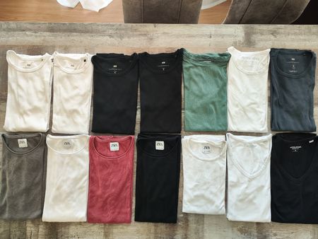 14 t-shirt "M" blanc, noir, bleu, vert, rouge, gris