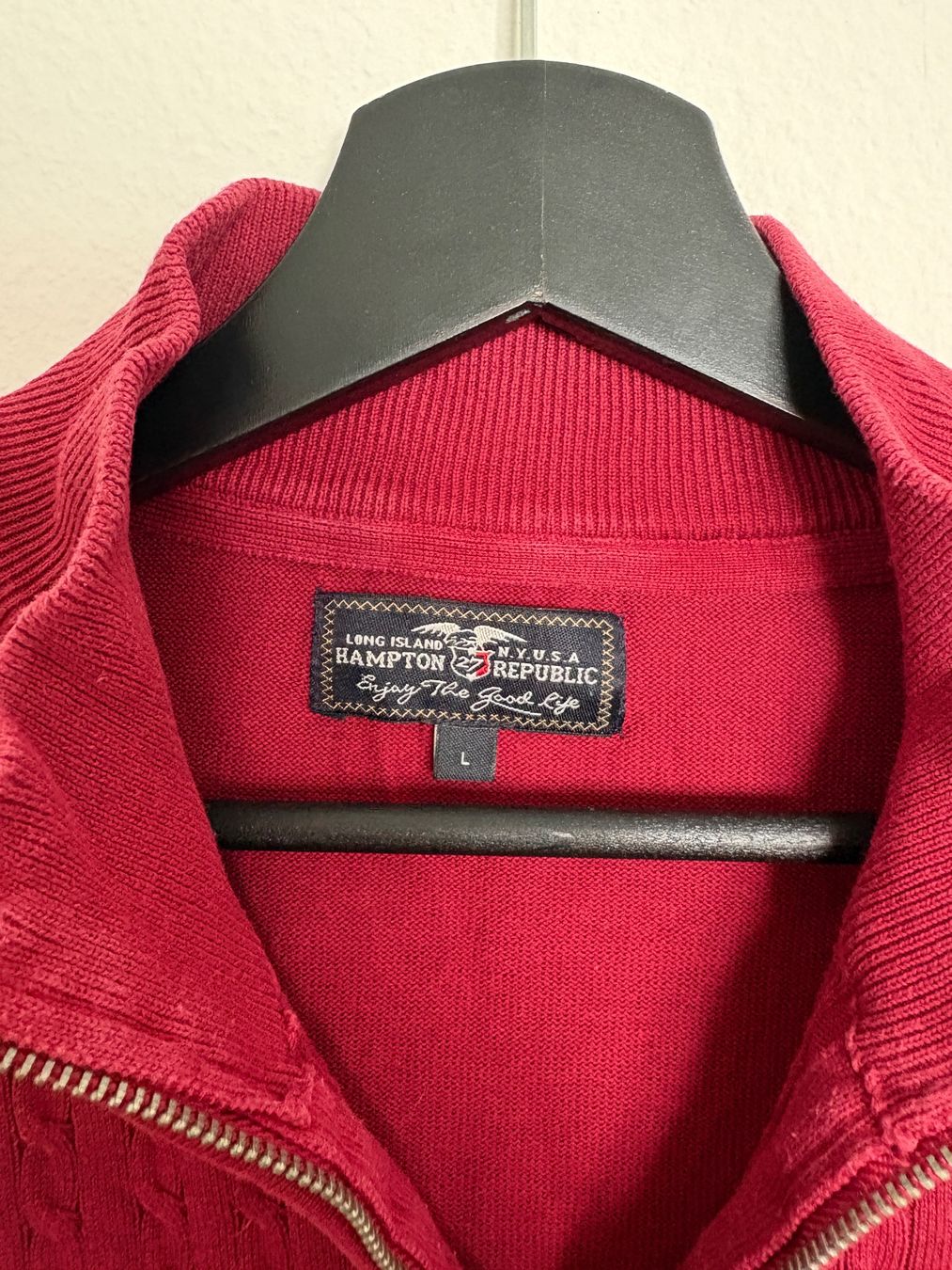 Maglioni & Felpe: Hampton Republic Pullover Rot Gr. L Zipper – Usato da Luzern venduto da poe_5fml 1