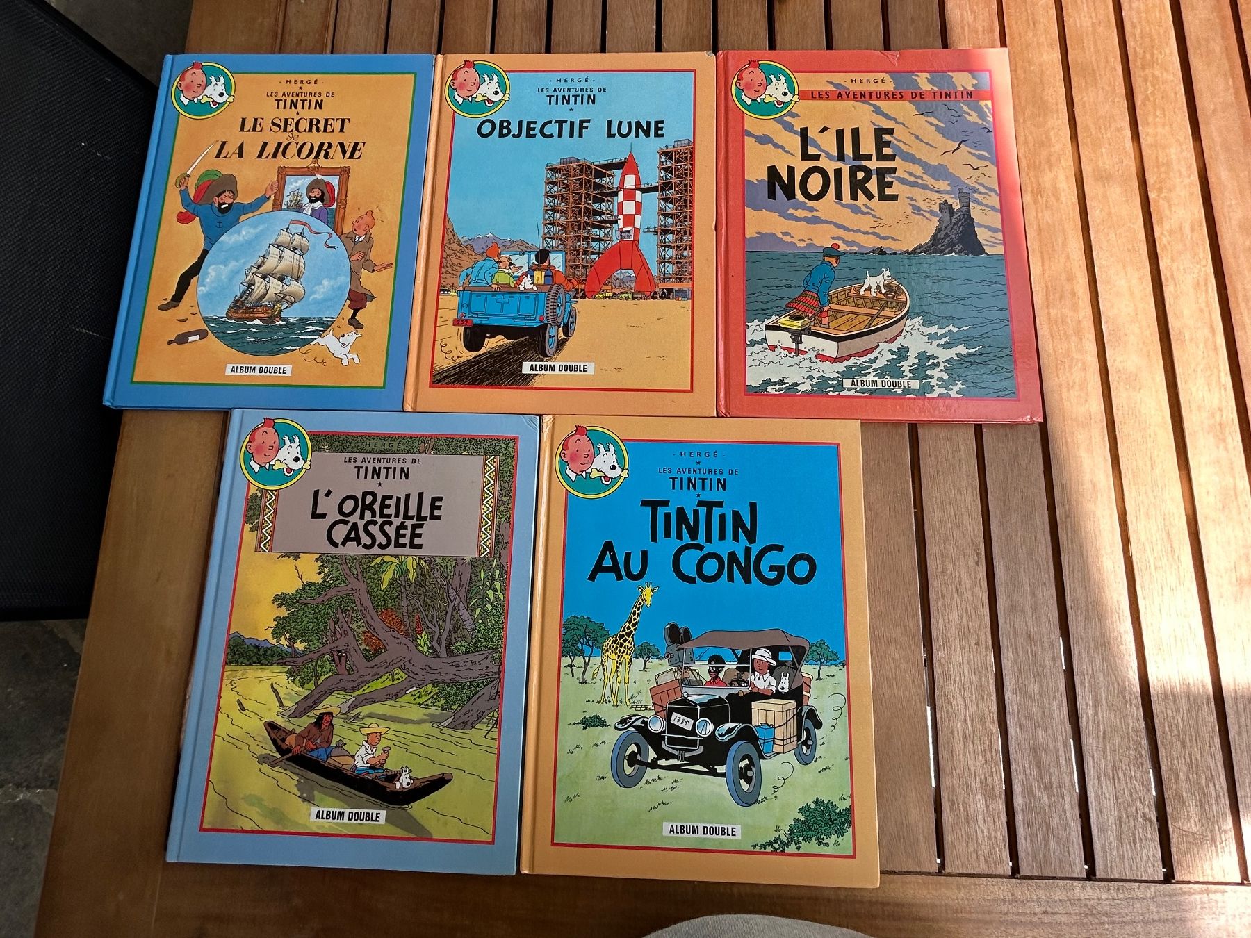 Fumetti: TINTIN: 5 ALBUMS DOUBLES – Usato da Bevaix venduto da Falbala0 2
