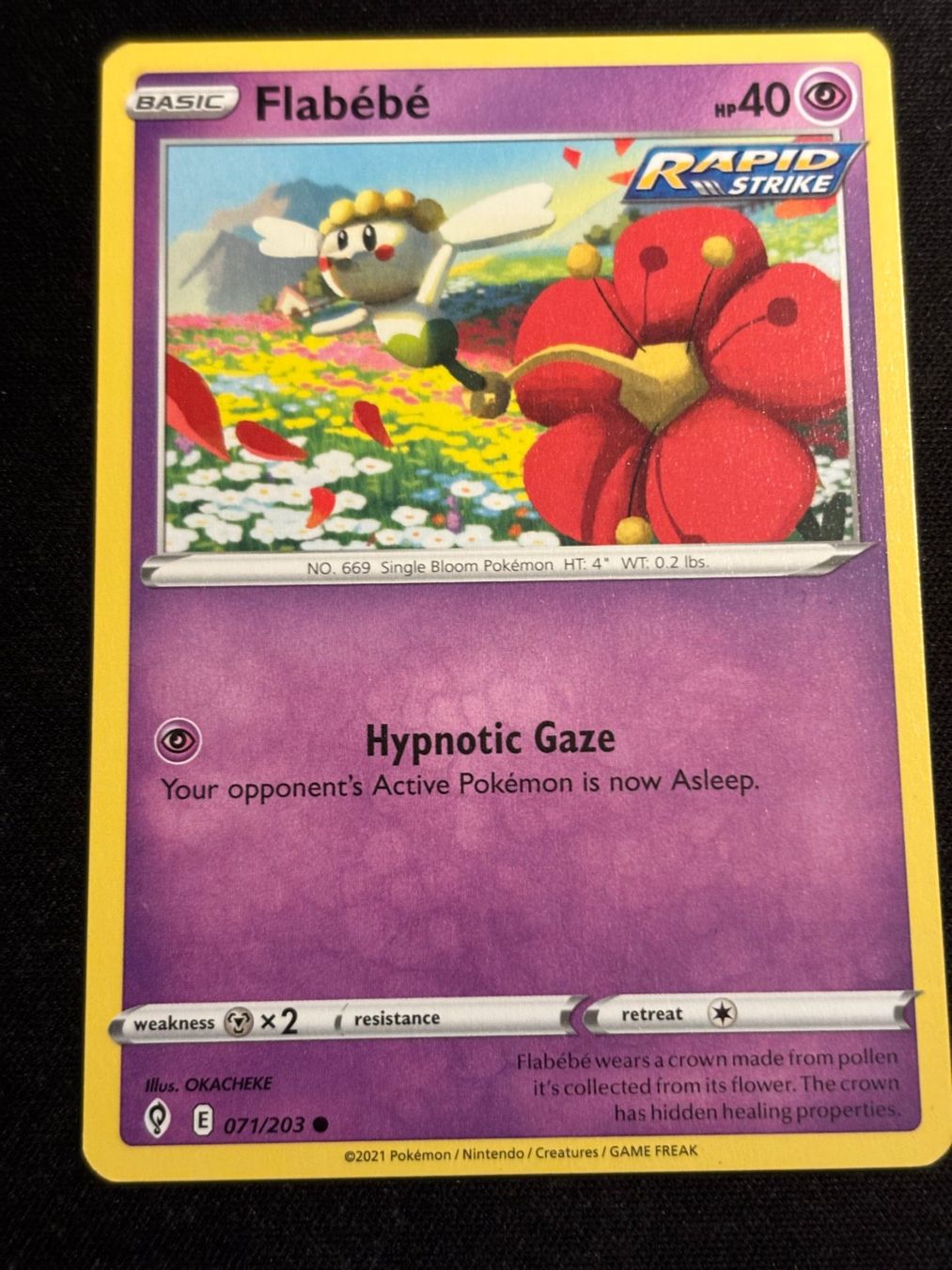 Pokémon Carte collezionabili: Pokemon Flabébé - Evolving-Skies 71/203 - English – Usato da Bern venduto da Big_GS