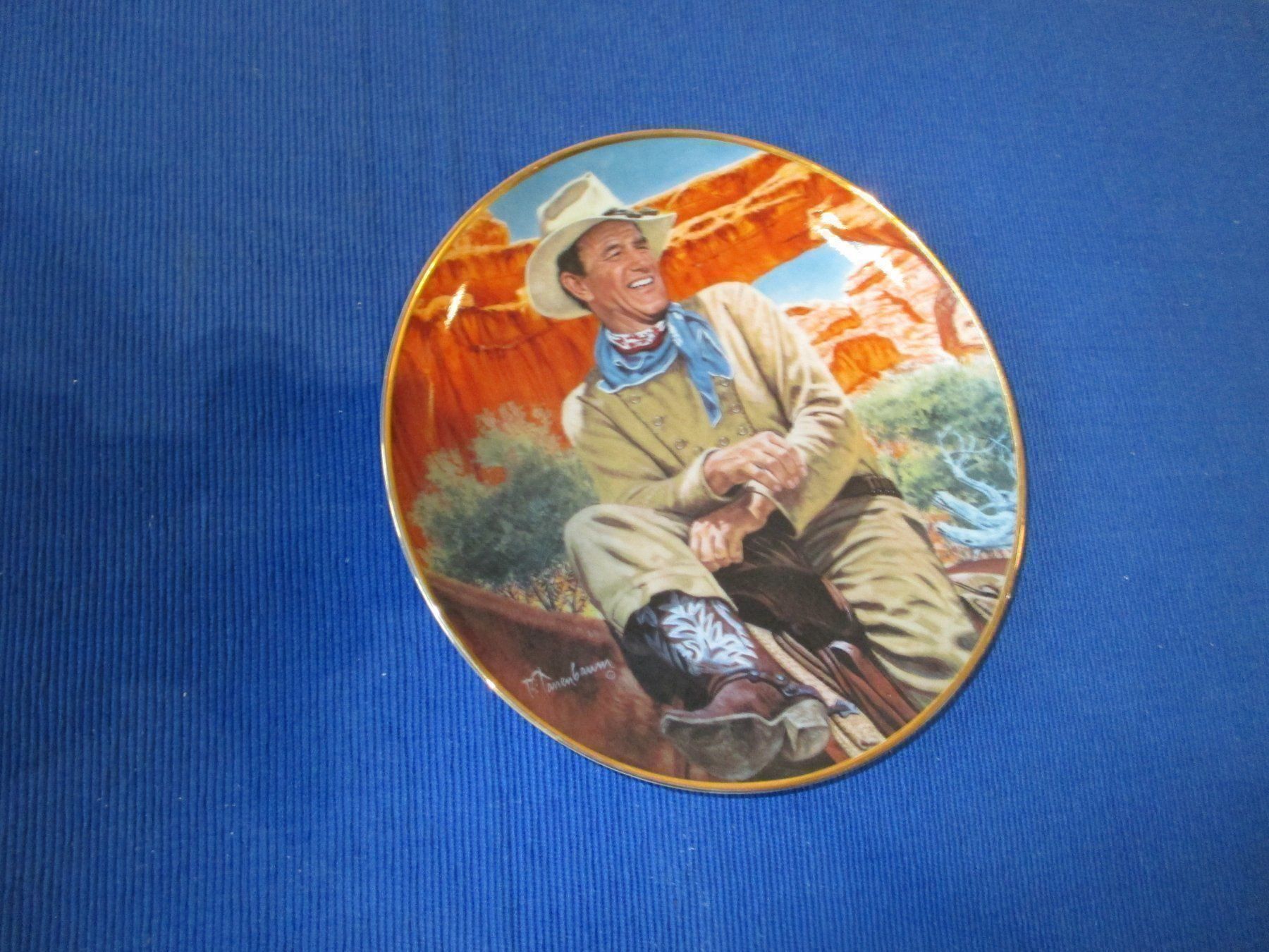 Teller: Teller JOHN WAYNE wunderschön rund  21cm – Neu (gemäss Beschreibung) aus Wattenwil von Firebird1 4