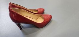 Rote Lack High Heels, Gr. 38, perfekt für den Ausgang!