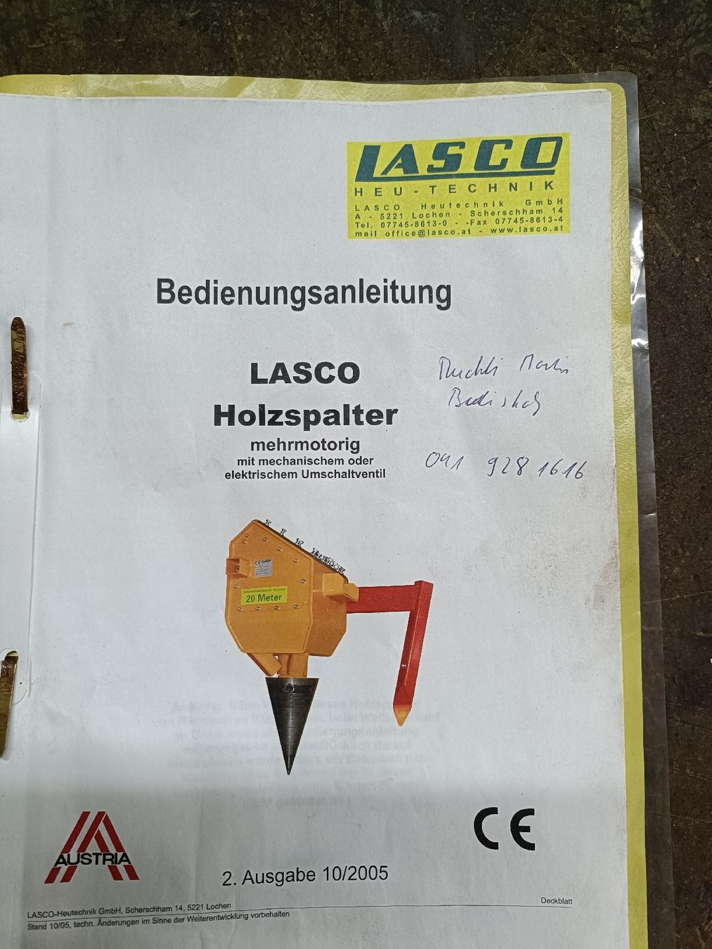 Tutte le macchine: Kegelspalter Lasco – Usato da Sachseln venduto da fredyodermatt 7