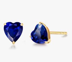 Ohrring 14karat Gold und 1,25c saphir