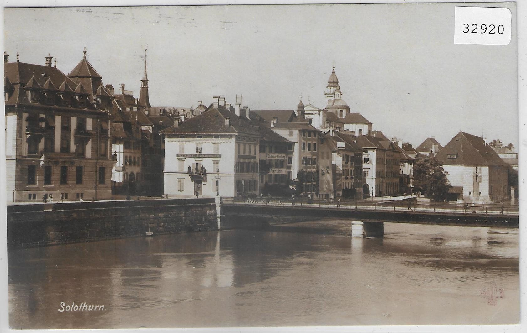 Cartoline postali: Solothurn - Restaurant Storchenhalle – Usato da Ettingen venduto da Kartenplanet