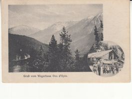 Spin Wegerhaus mit Soldaten, ca. 1910, mit ST Batillon 80