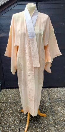 Kimono japonais crème- pink