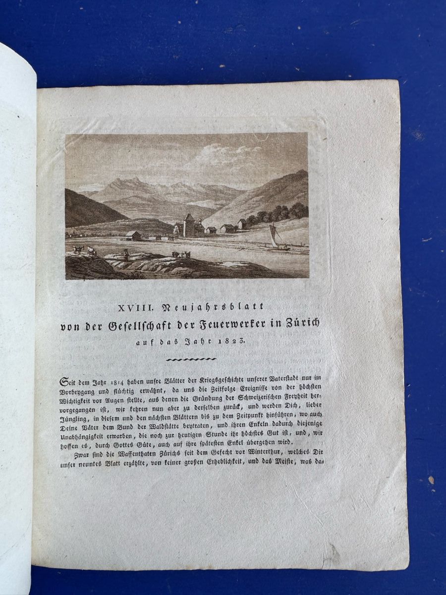 Libri: Neujahrsblatt Feuerwerker Gesellschaft 1823 – Usato da Adliswil venduto da buch_und_kunst 3