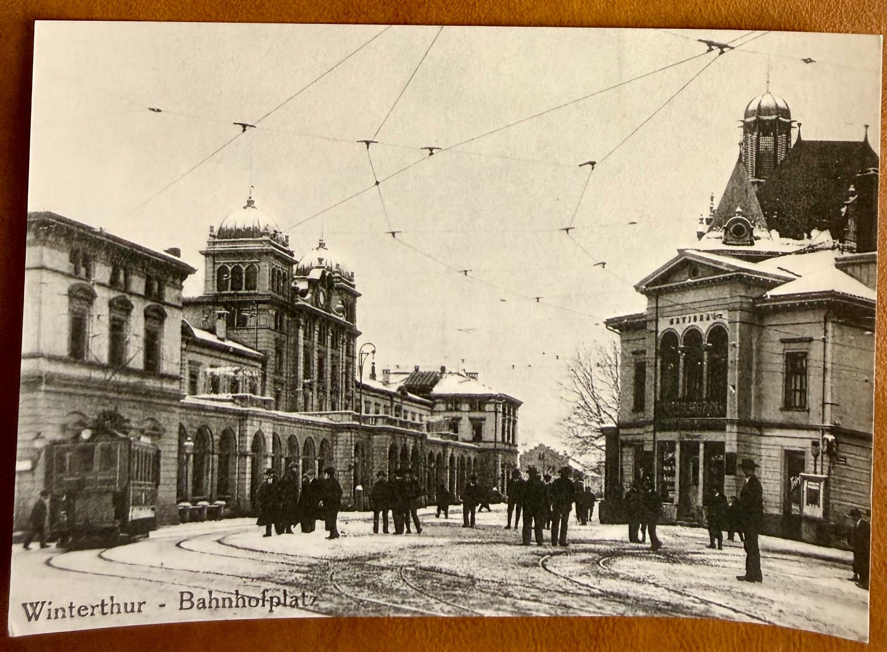 Cartoline postali: Winterthur - Tram Bahnofplatz - Animée 1914 – Usato da Lutry venduto da Ediego