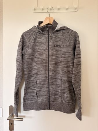 Burton Kapuzenjacke grau meliert Grösse S