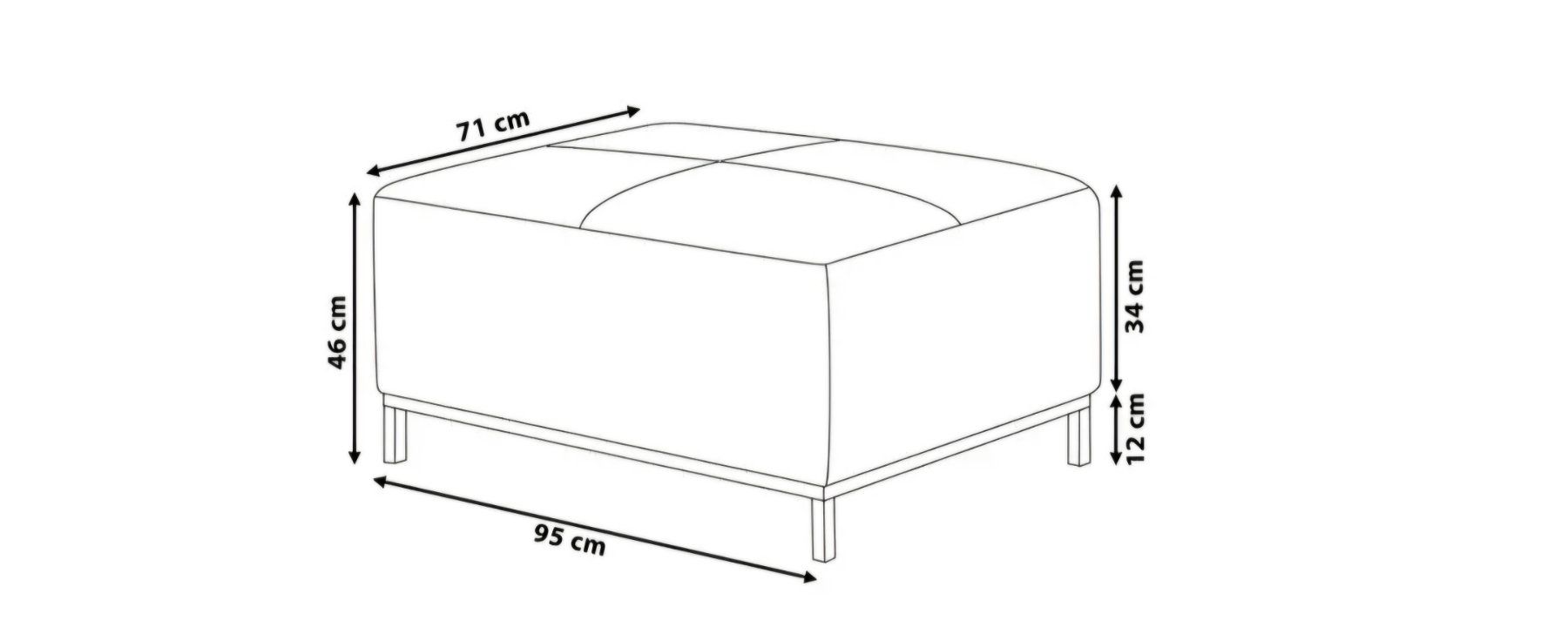 Beliani Sofas: Ecksofa mit Ottomane (Antrazit) – Gebraucht aus Busswil BE von R_F 5