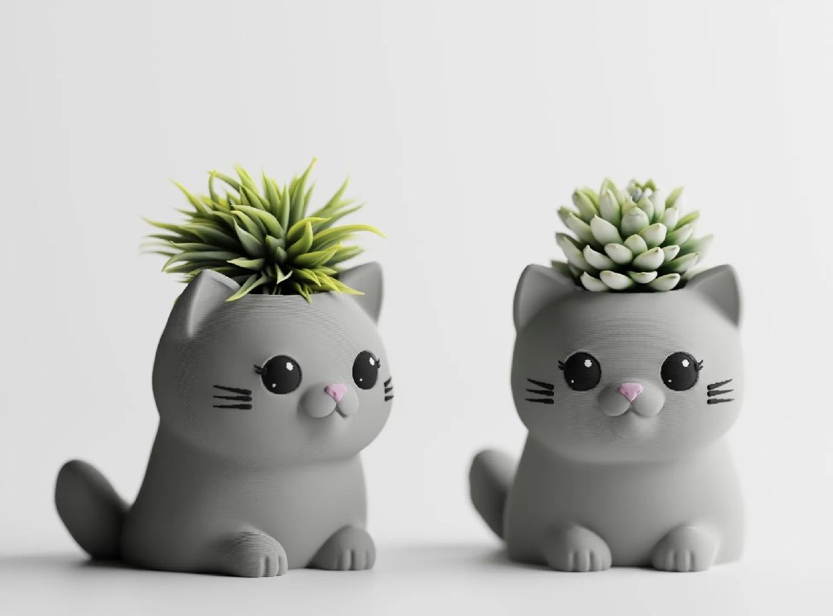 Lotti di vestiti: 2 LeafyPaws - Custom Made Kitten Planters – Nuovo e nell'imballaggio originale da Luzern venduto da Vi-Print