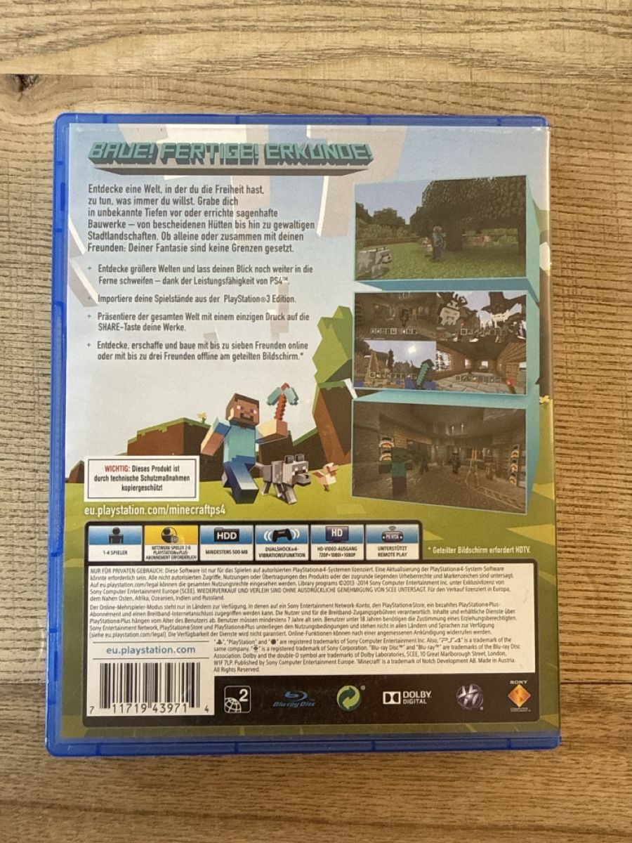Jeux: Minecraft PlayStation 4 Edition Spiel – D'occasion à Altishofen par Gandalf_der_Graue 2