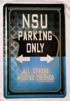 Blechschild-NSU PARKING ONLY-ALL OTHERS