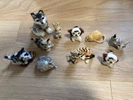 realistische Miniatur-Kätzchen oder kleine Füchse Kunstfell