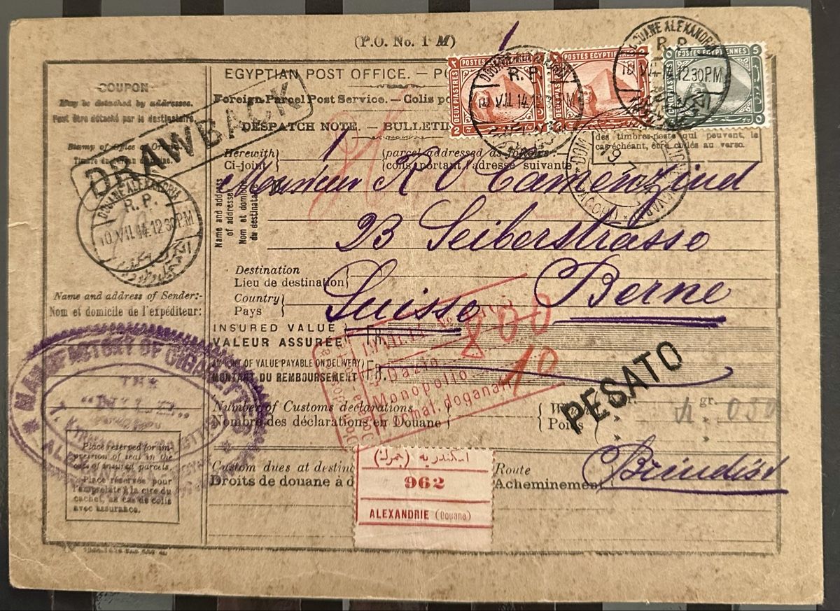 Tutti i francobolli: Paket Begleitadresse – Usato da Duebendorf venduto da Fczfanrobi