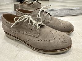 Samsonite Suede Brogues - mauve color