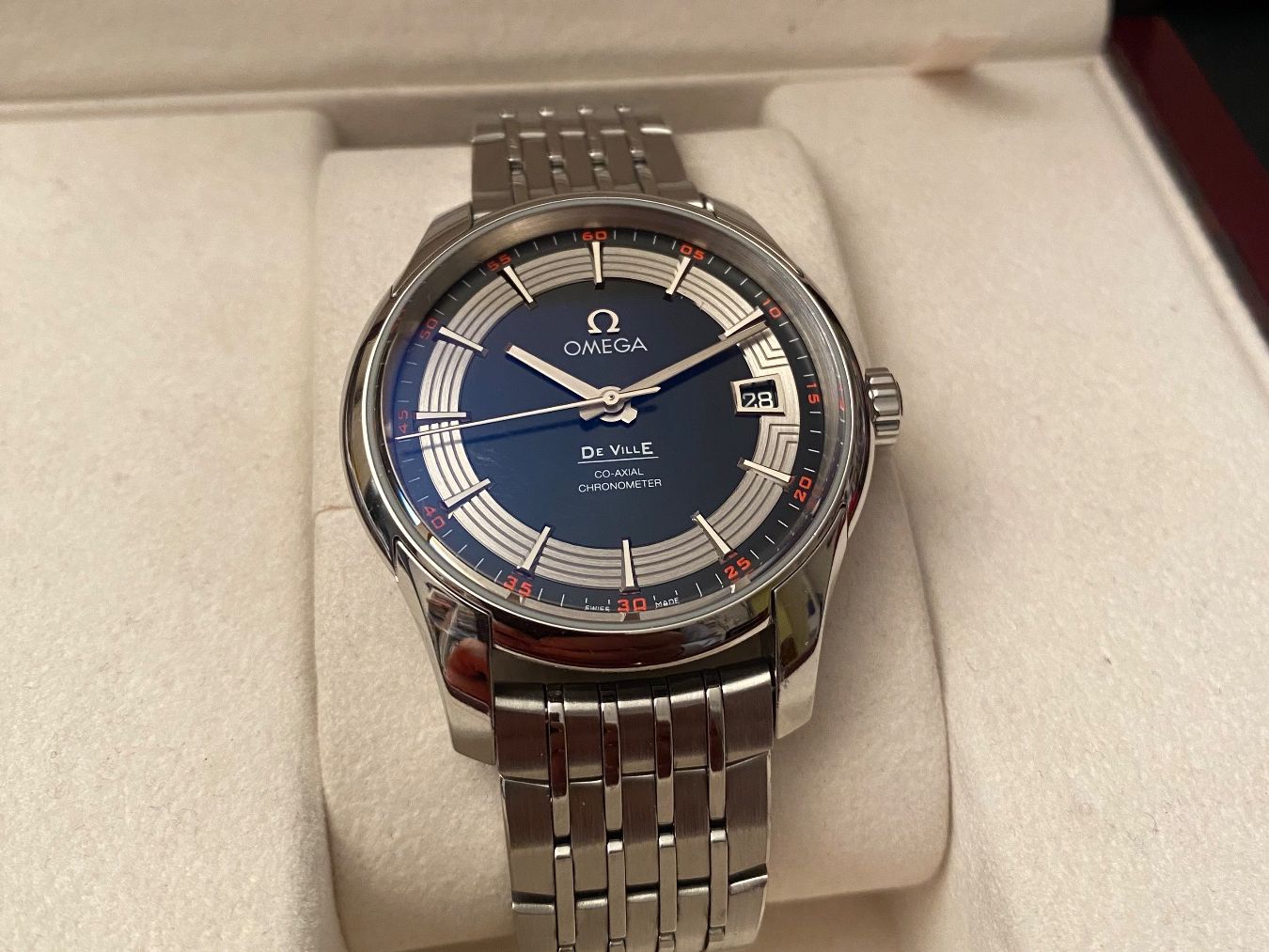 Omega Uhren: OMEGA "DE Ville" Hour Vision Full Case Co-Axial ab Revision – Neu (gemäss Beschreibung) aus Zug von R-L-X
