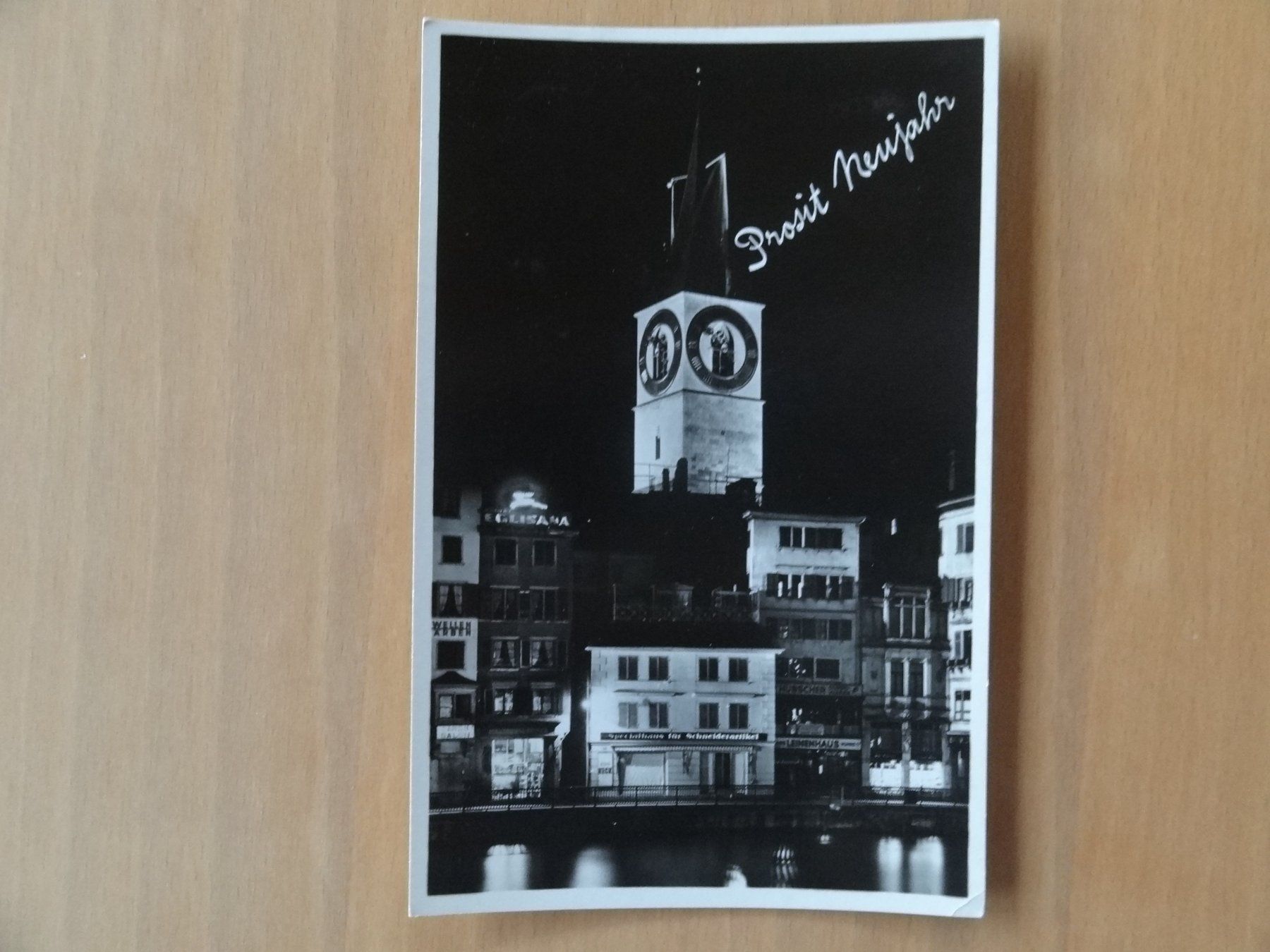Cartoline postali: Zürich - St - Peter - Prosit Neujahr – Usato da St Léonard venduto da Riglin