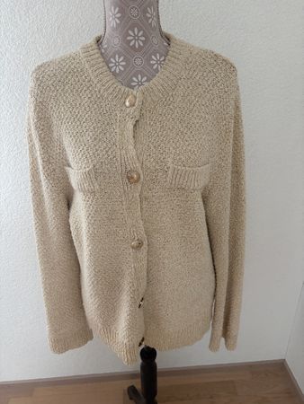 Strickjacke Gold Grösse S