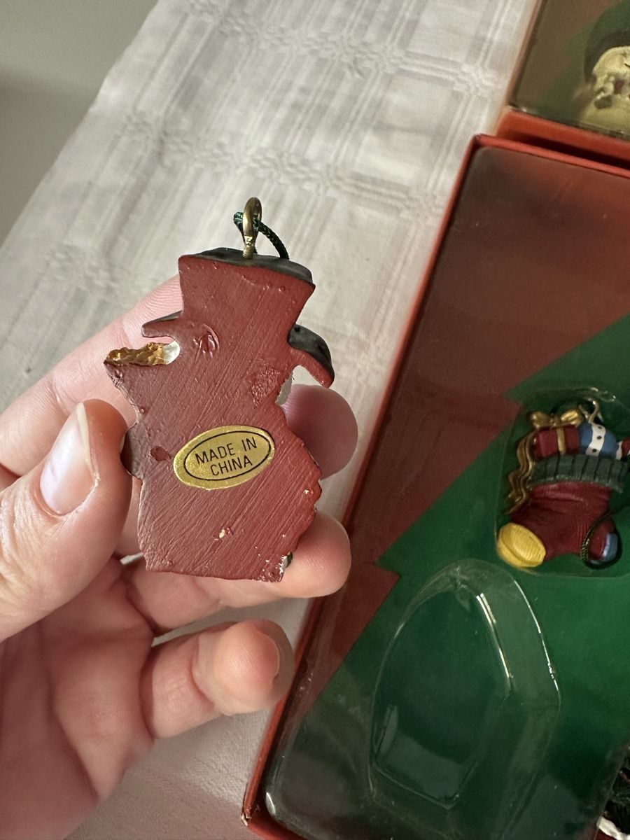 Alle Dekorationen: Weihnachtsbaumschmuck mit Handarbeit – Neu und originalverpackt aus Sevelen von Stopglobal. 5