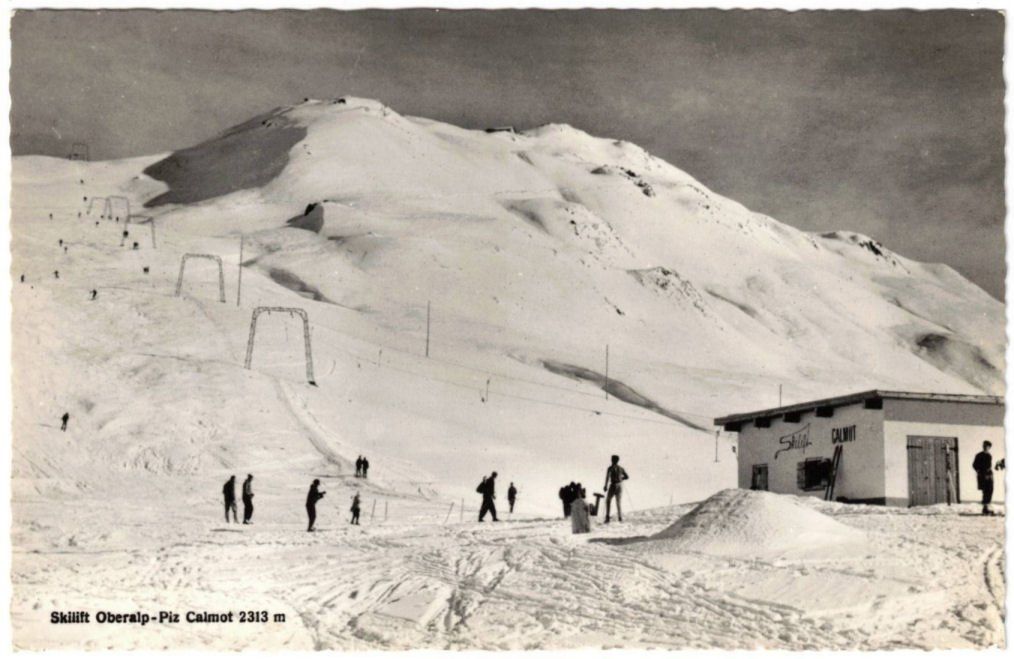 Cartoline postali: Oberalp - Skilift Calmut – Usato da Binningen venduto da Mountainrider