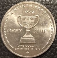 Münze Grey Cup 1972 One Dollar Canada