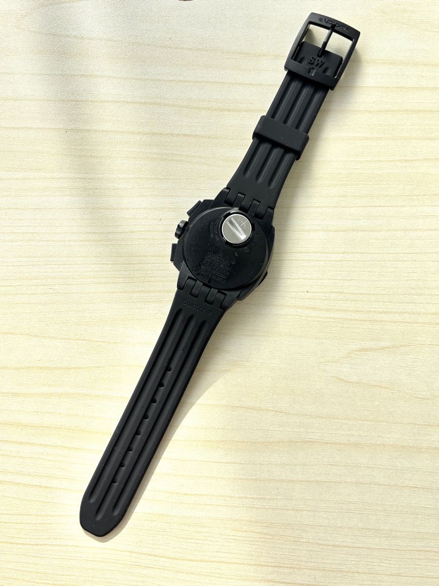 Swatch Uhren: Swatch Chronograph schwarz gebraucht – Gebraucht aus Grenchen von chththl 5