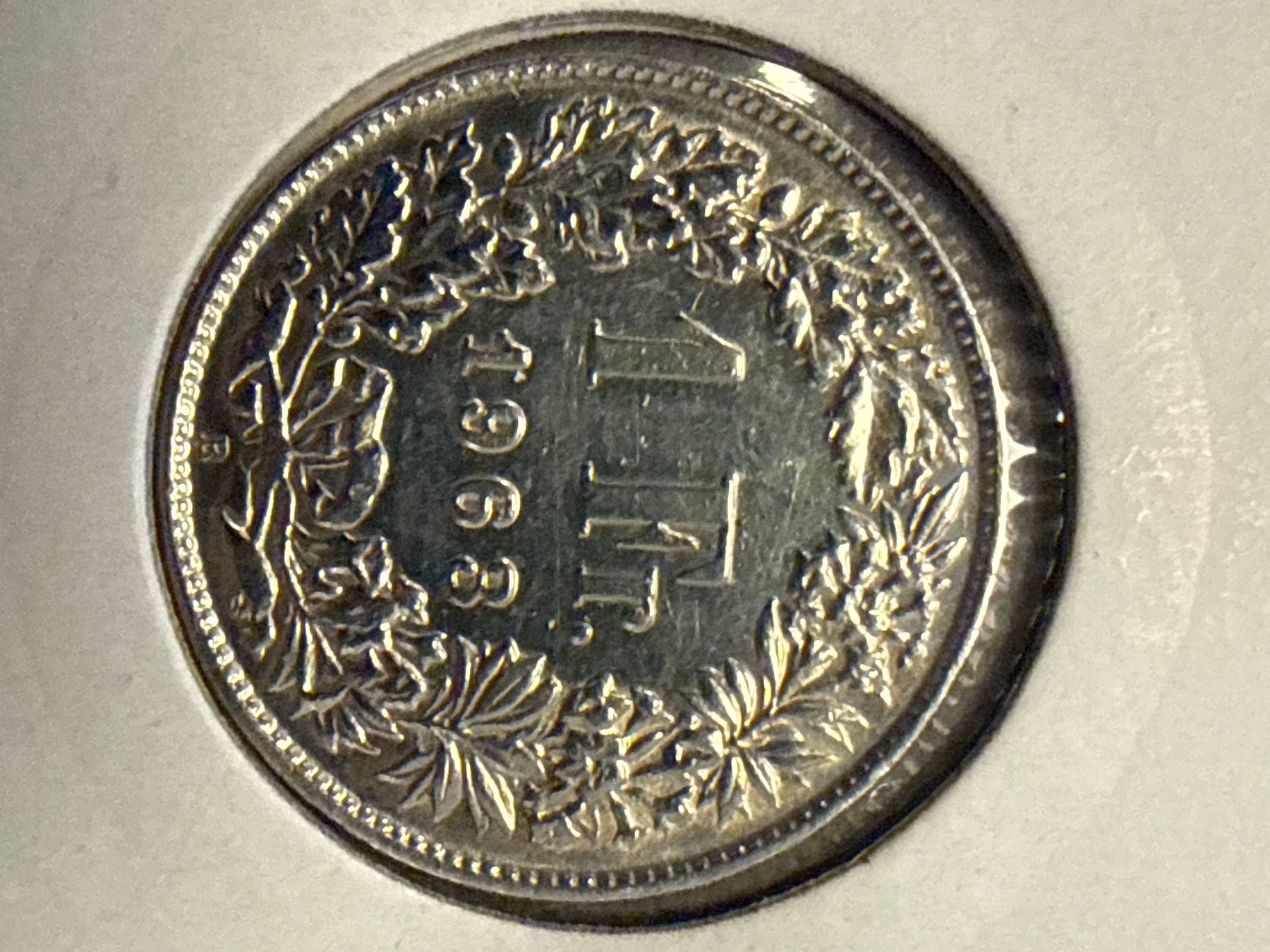 Tutti le monete: Swiss 1 franc 1963 Silver Coin – Usato da Pully venduto da ta571 1