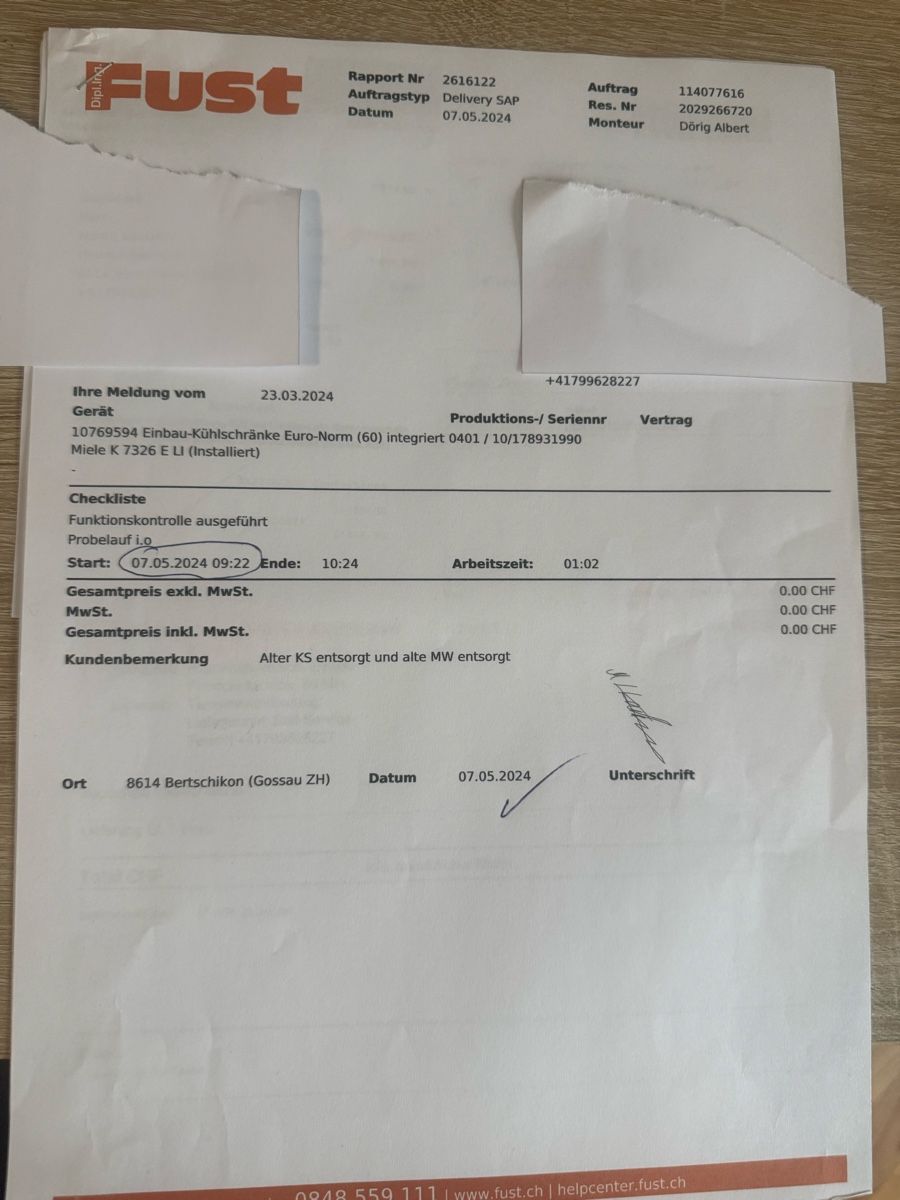 Miele Frigoriferi: Kühlschrank Miele, 2 jährig – Usato da Bertschikon Gossau venduto da Polo2005 3