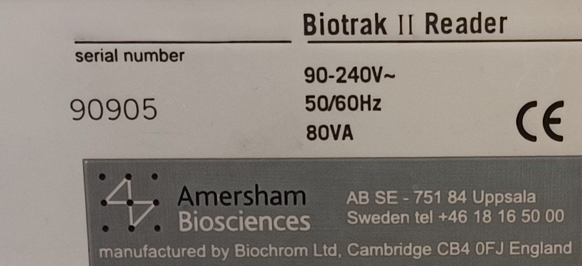 Accessori da laboratorio: Amersham Biotrak II Plate Reader – Usato da Niederdorf venduto da LeptonAG_Labor 3