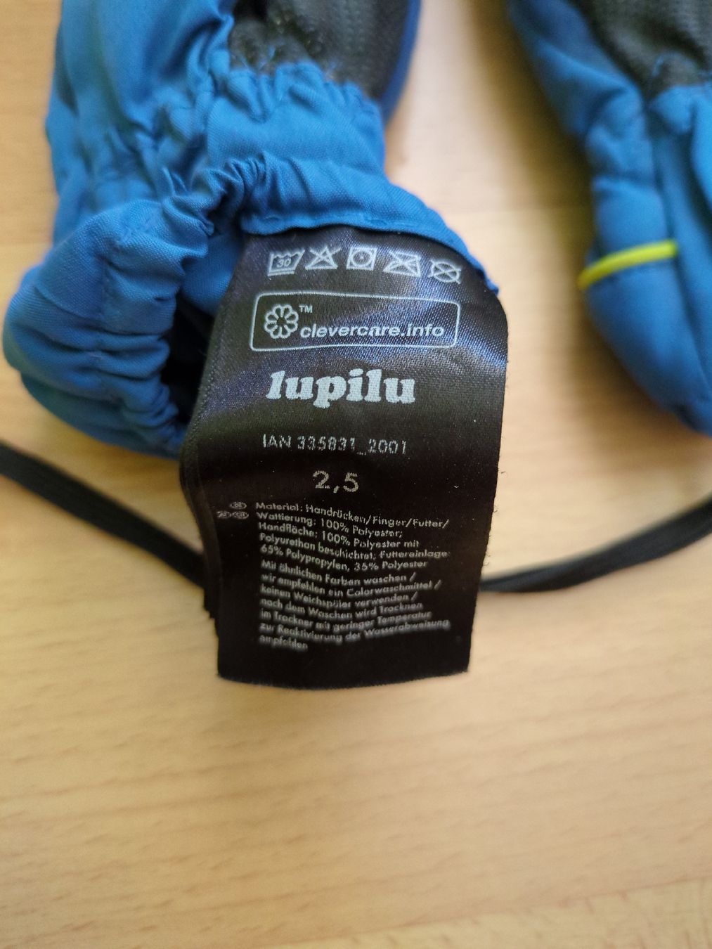 Lupilu Guanti: Kinder Skihandschuhe blau Grösse 2.5 – Usato da Adlikon b. Andelfingen venduto da IlonaSp 2