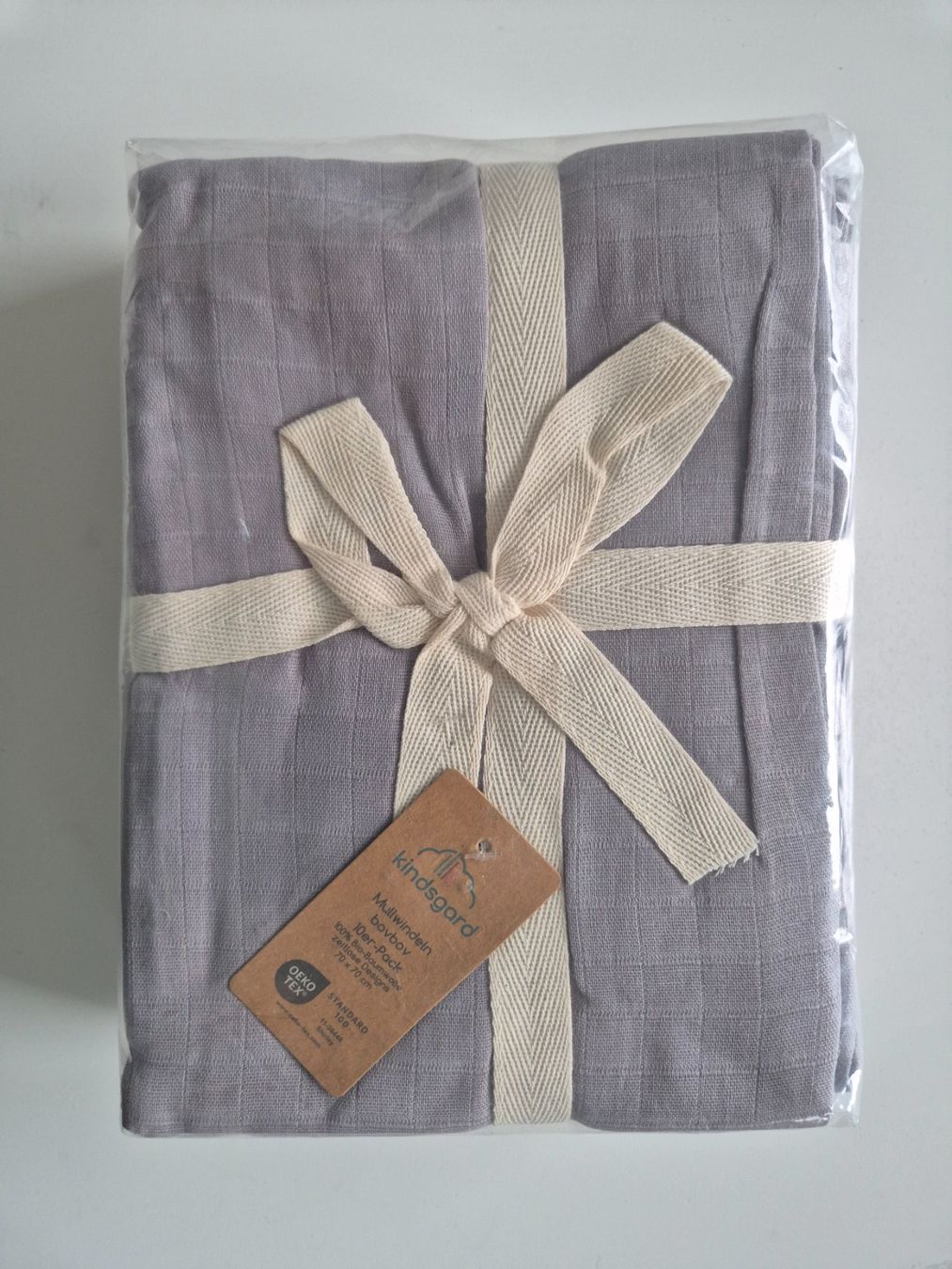 Secchi per pannolini & Pannolini: kindsgard Mullwindeln bovbov 10er-Pack grau – Nuovo e nell'imballaggio originale da Aarburg venduto da NDK