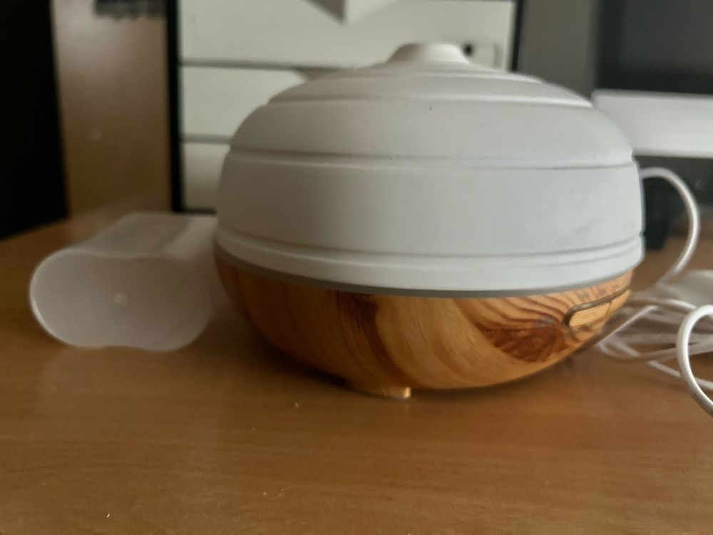 Photophore Diffuseur PartyLite – Porcelaine Boule Thème Neige – Neuf Sans Boîte