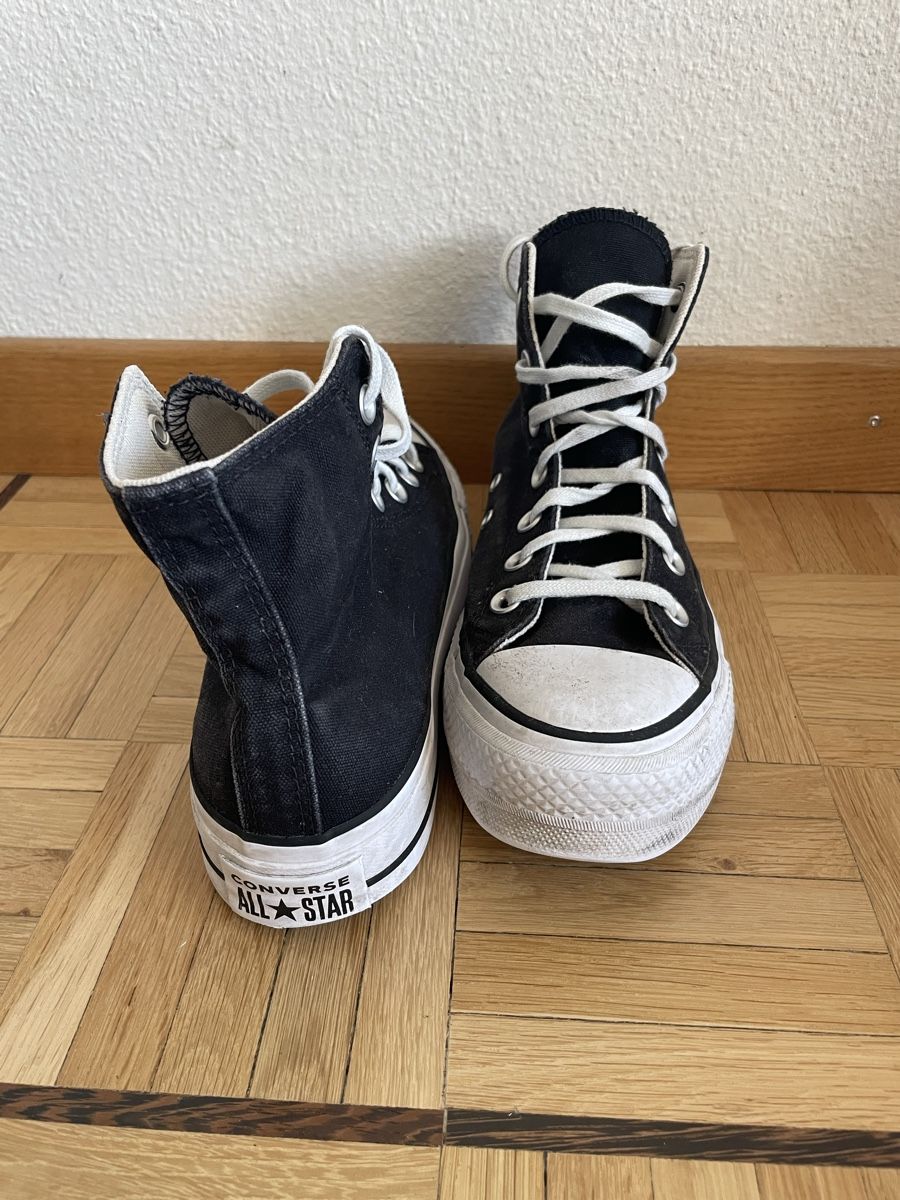 Converse Scarpe da donna: Converse All Star Plateau schwarz – Usato da Winterthur venduto da MurielFrei 1