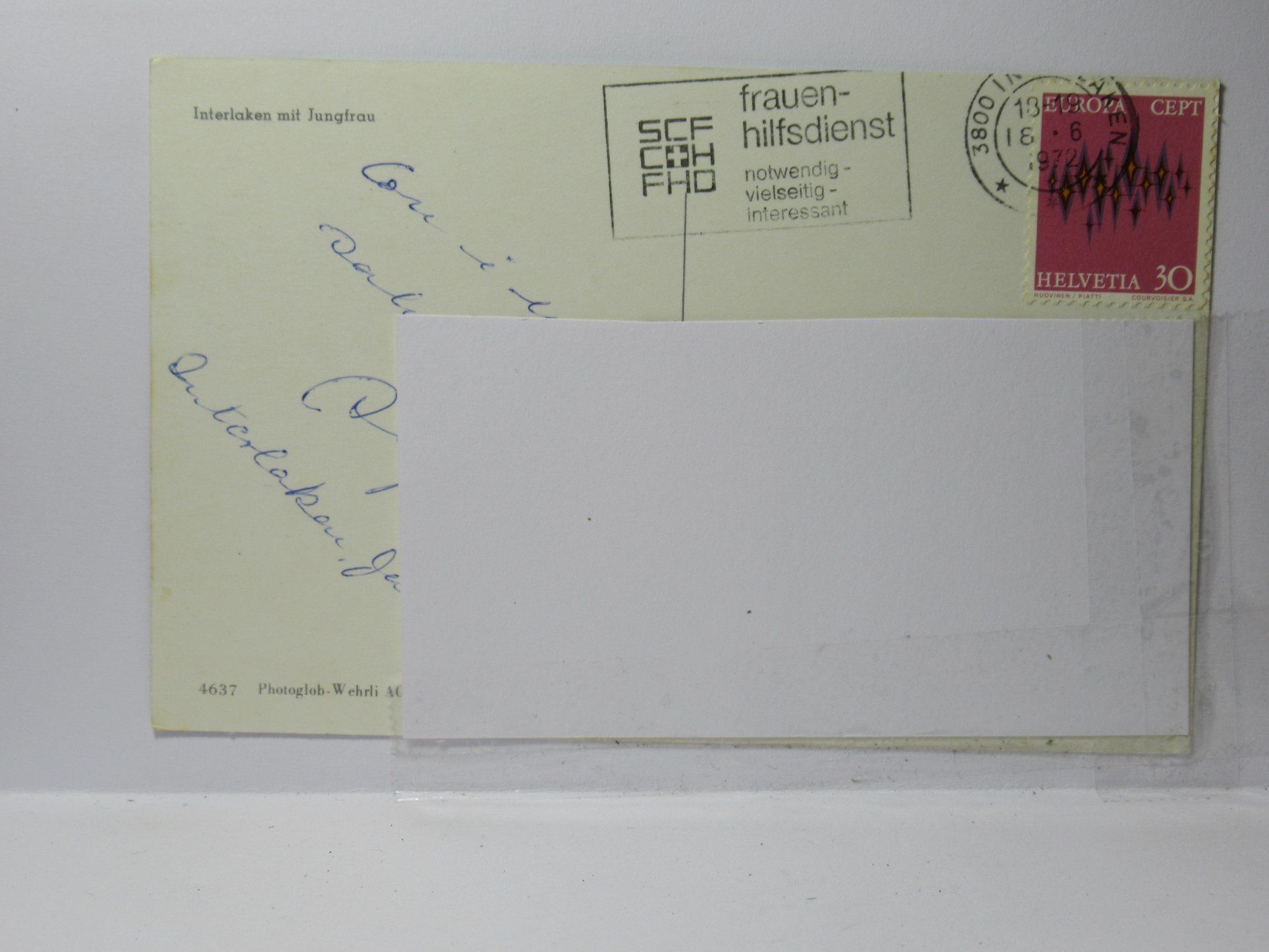 Cartoline postali: Interlaken 1972 – Usato da Grenchen venduto da Bluemchen1900 1
