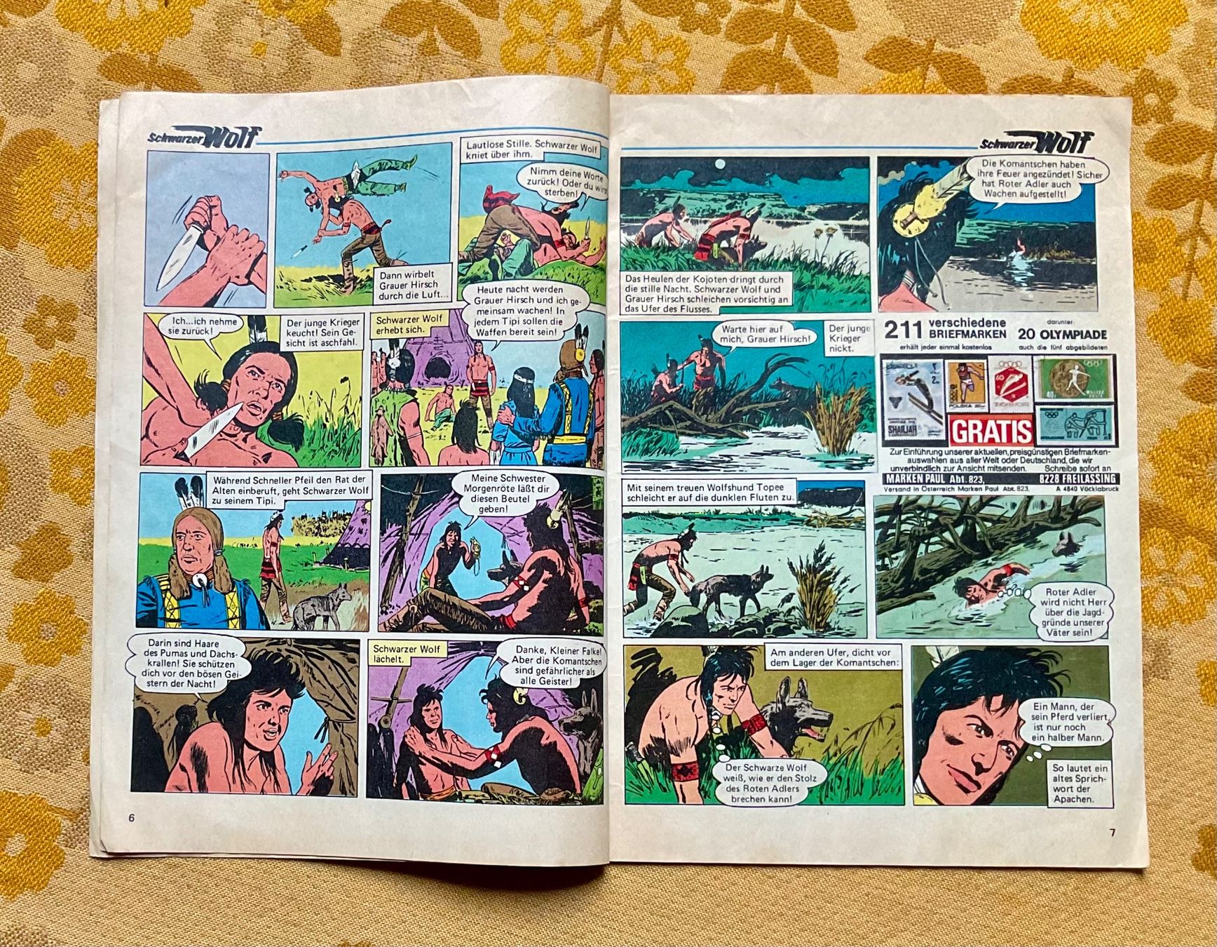 Fumetti: Schwarzer Wolf Heft Nr 1 von 1975 – Usato da Endingen venduto da nathan05 2