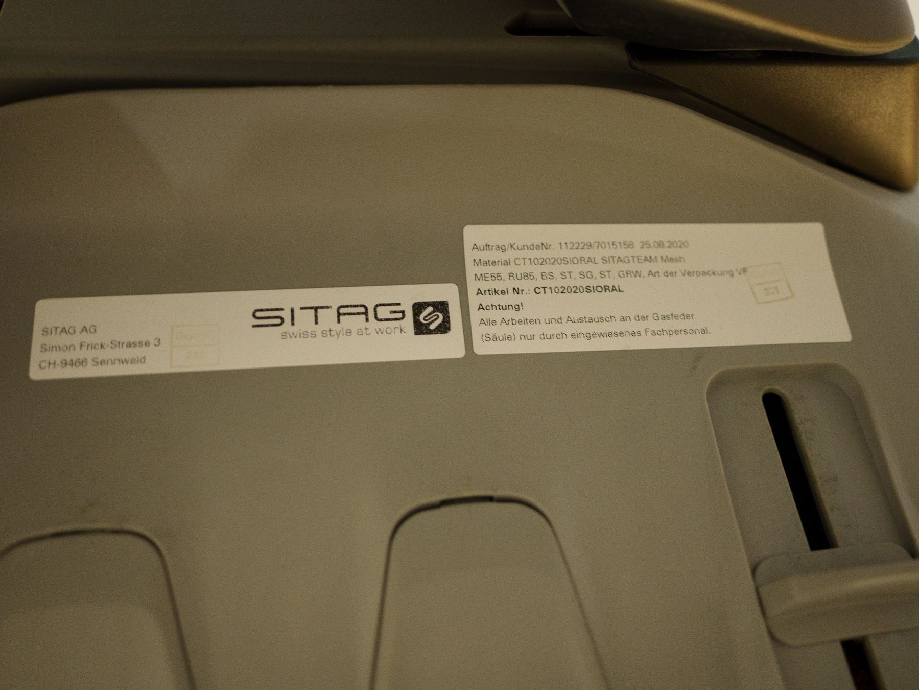 Sitag Sedie: SITAG SitagTeam Mesh Bürostuh orange – Usato da Horw venduto da kitav88 7