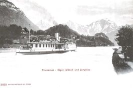 Thun BE Thunersee Dampfschiff  ca. 1910 sehr gut erhalten