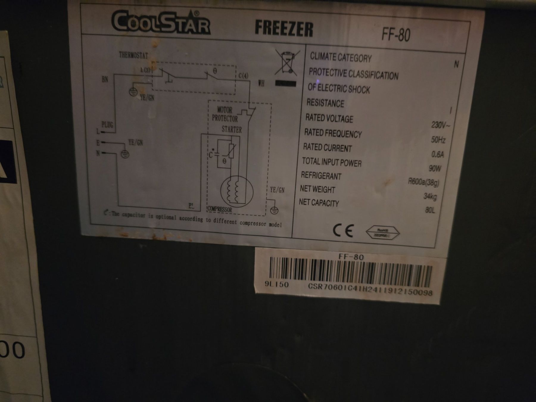 Congélateurs: CoolStar FF-80 Gefrierschrank (Chest Freezer) – D'occasion à Oberentfelden par mummel82 3