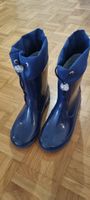 Gummistiefel dunkelblau mit Stoffabschluss Gr. ca. 33