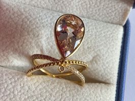 Goldring Morganit 3.65ct Diamanten