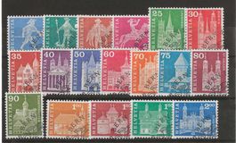 1960 : Serie Nr. 355 - 372 mit Ersttag Stempel