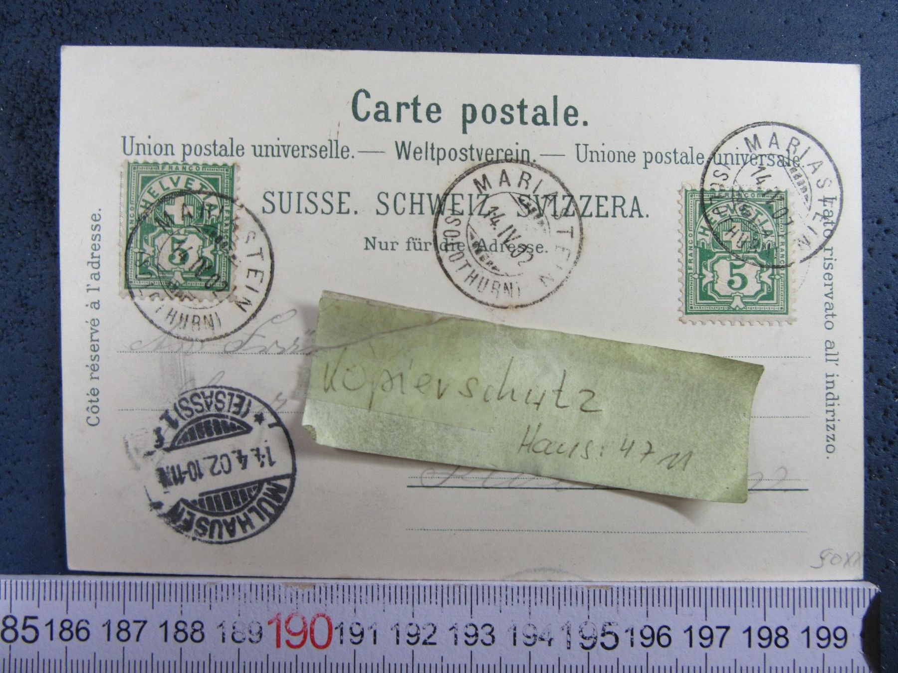 Cartoline postali: GRUSS AUS MARIASTEIN  1902 SO AK – Usato da Ettingen venduto da Hausi4711 1