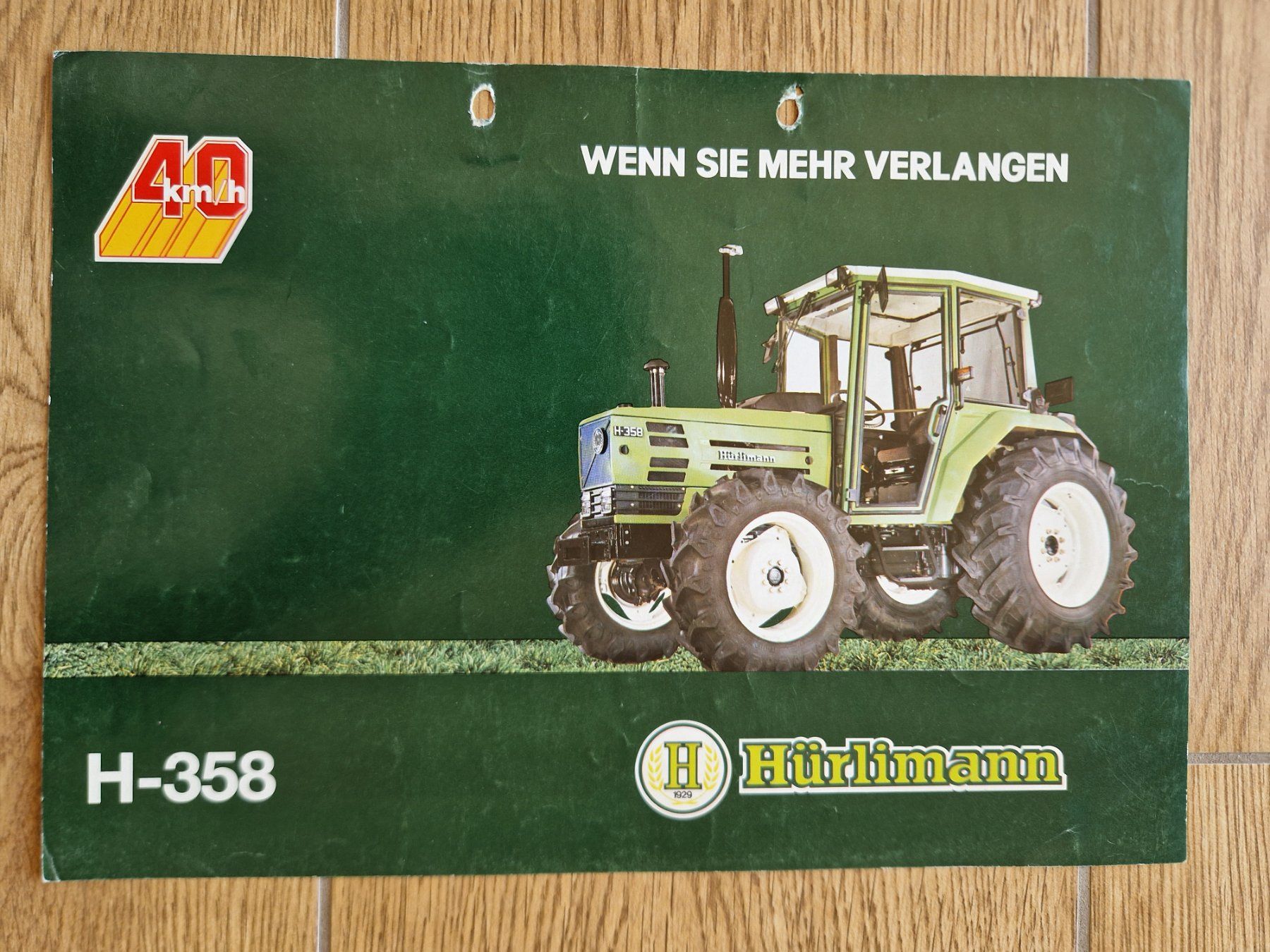 Trattori: Original Prospekt Hürlimann Traktor H-358 – Usato da Dürnten venduto da Bachtel84